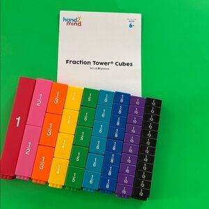 Hand2Mind - FRACTION TOWER CUBES (51 pieces)